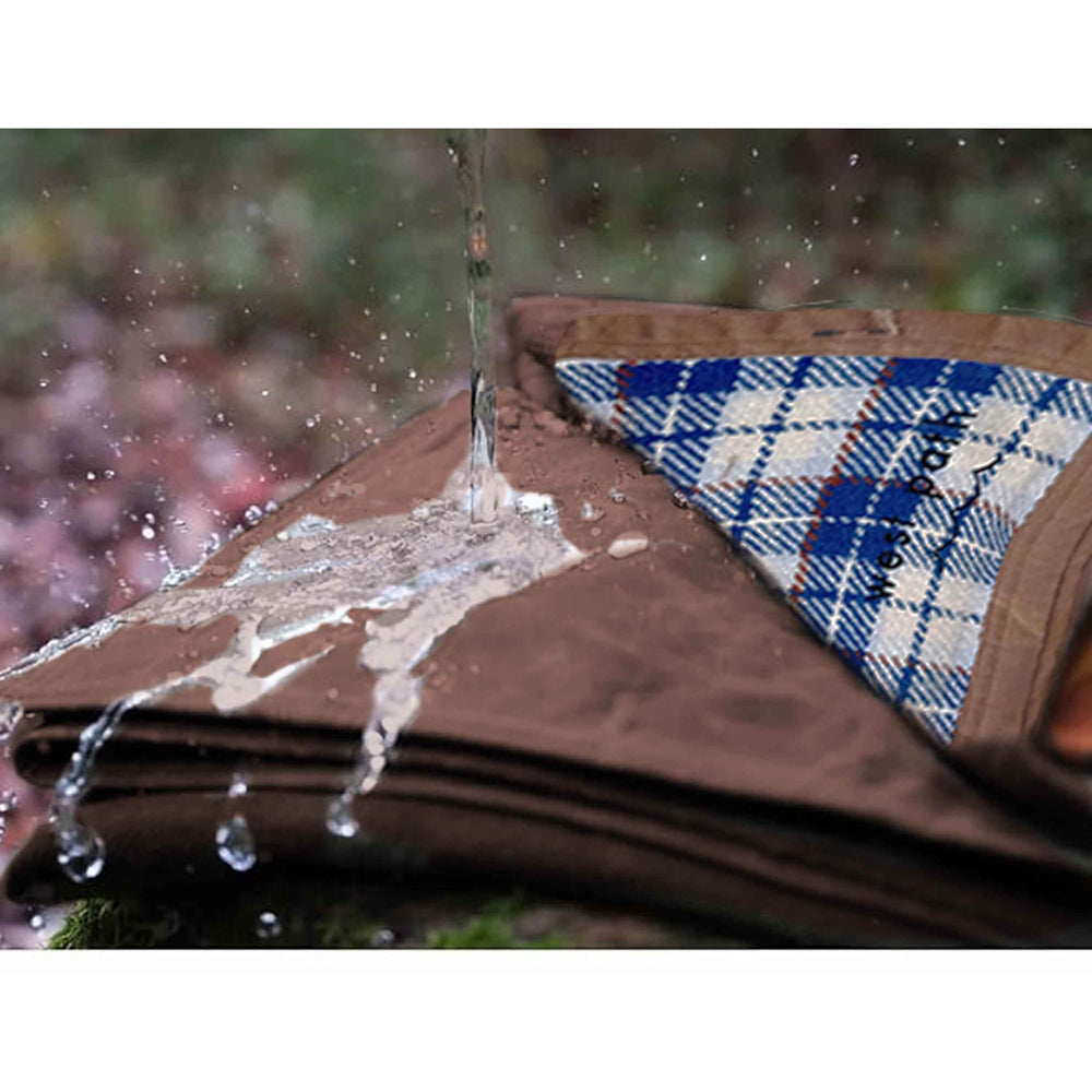Wool Canvas Camping Blanket - Waxed Canvas Outdoor Blanket / Bushcraft Blanket - One Revolver Surfboards