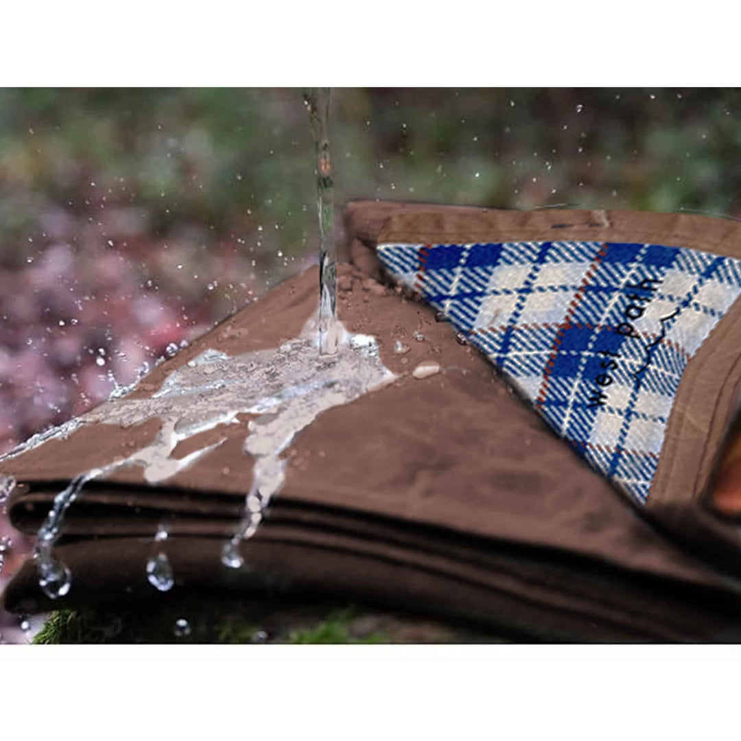 Wool Canvas Camping Blanket - Waxed Canvas Outdoor Blanket / Bushcraft Blanket - One Revolver Surfboards