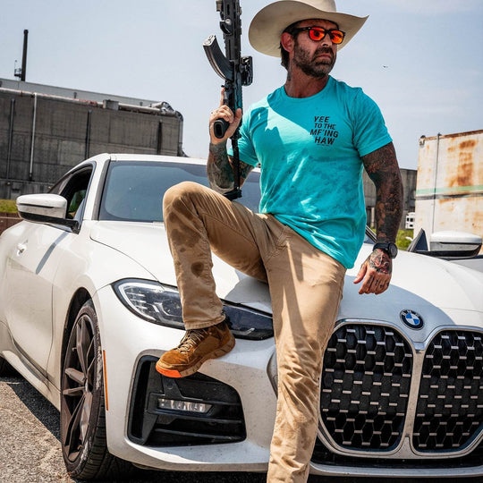 Yee To The Mf'Ing Haw Rodeo Men's T-Shirt - One Revolver Surfboards