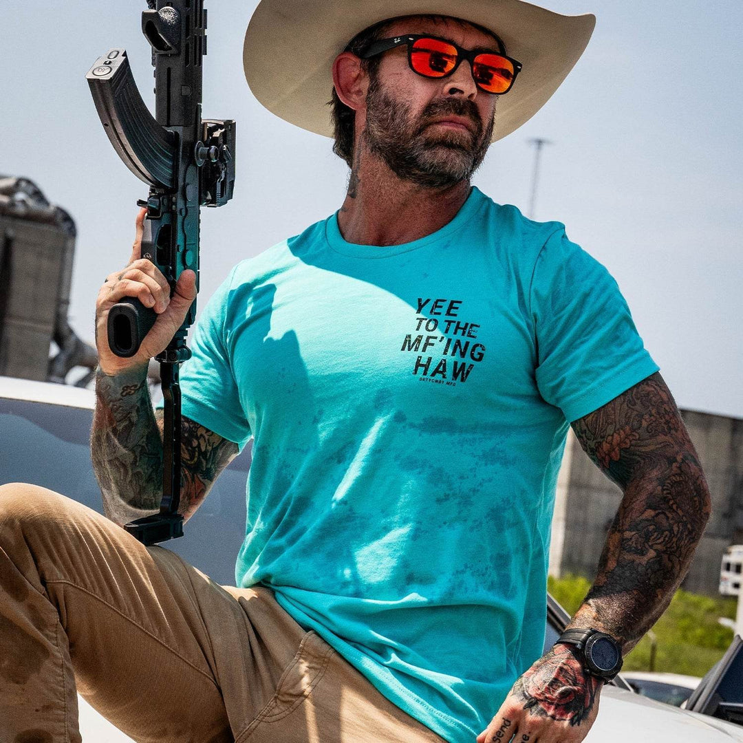 Yee To The Mf'Ing Haw Rodeo Men's T-Shirt - One Revolver Surfboards