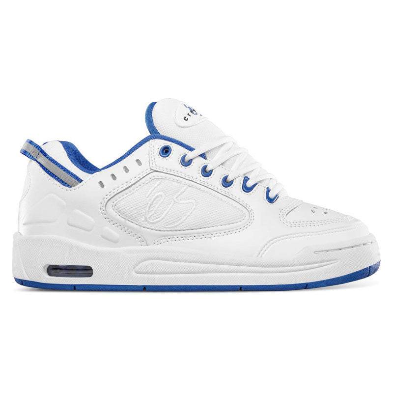 éS The Creager White / Blue Skateboard Shoes - One Revolver Surfboards